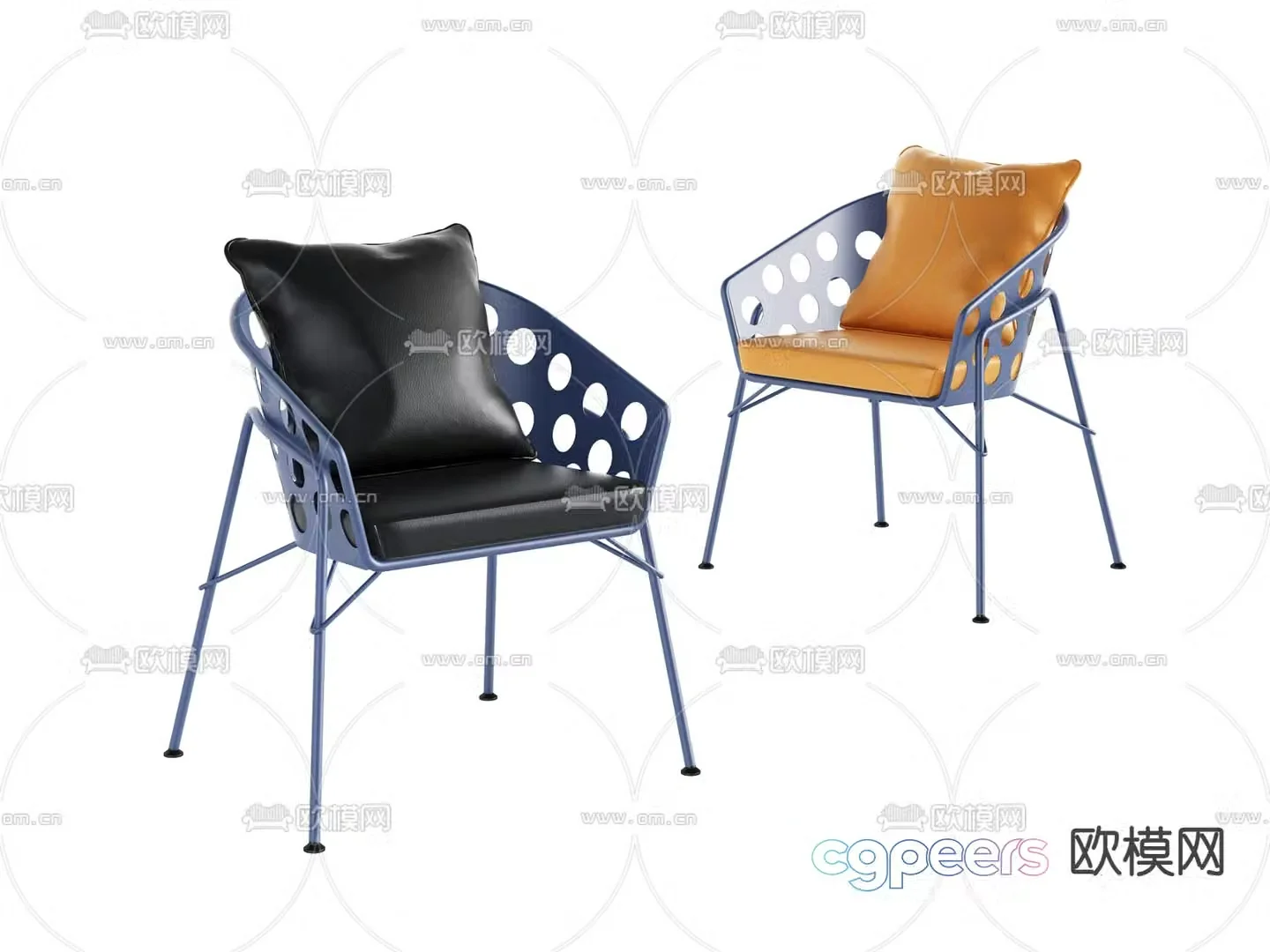 Hole chair leisure chair 3d model