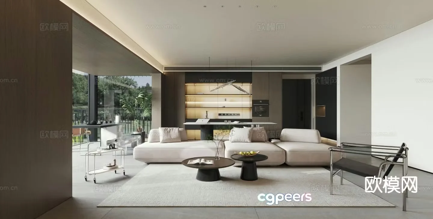 Italian living room 3d model