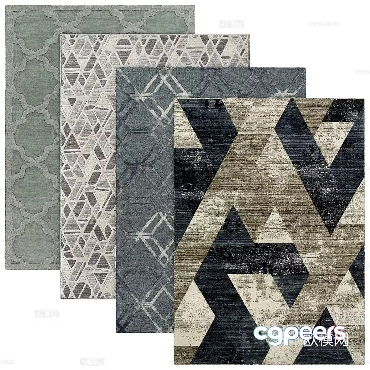 Abstract carpet Square carpet 3d model