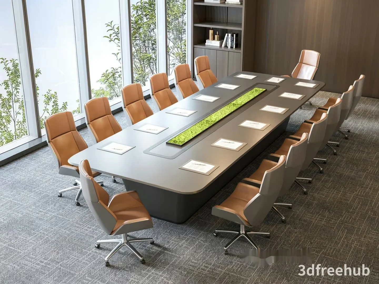 Modern Conference Table 3D Model – 23525 – VRAY Render