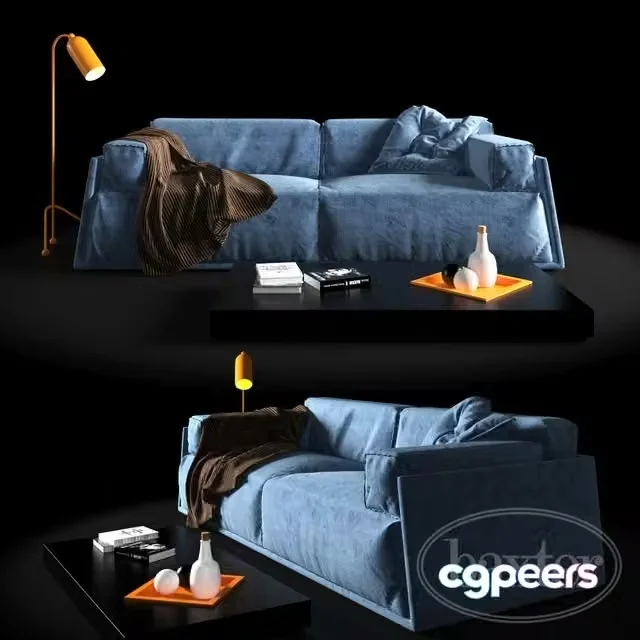 3ds Max Free – HARD & SOFT SLIM SOFA