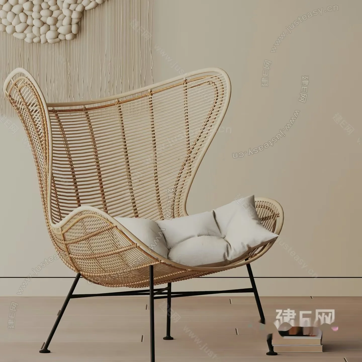 Rattan Chair 3D Model – 11815 – VRAY Render