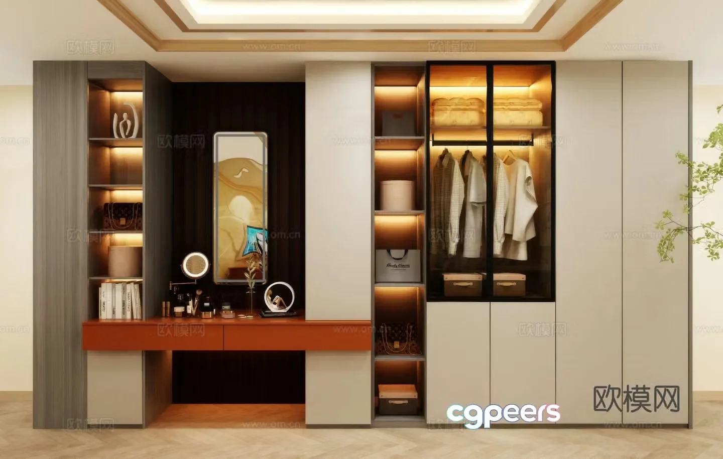 Wardrobe wardrobe wardrobe renderings wardrobe design wardrobe furniture 3d model