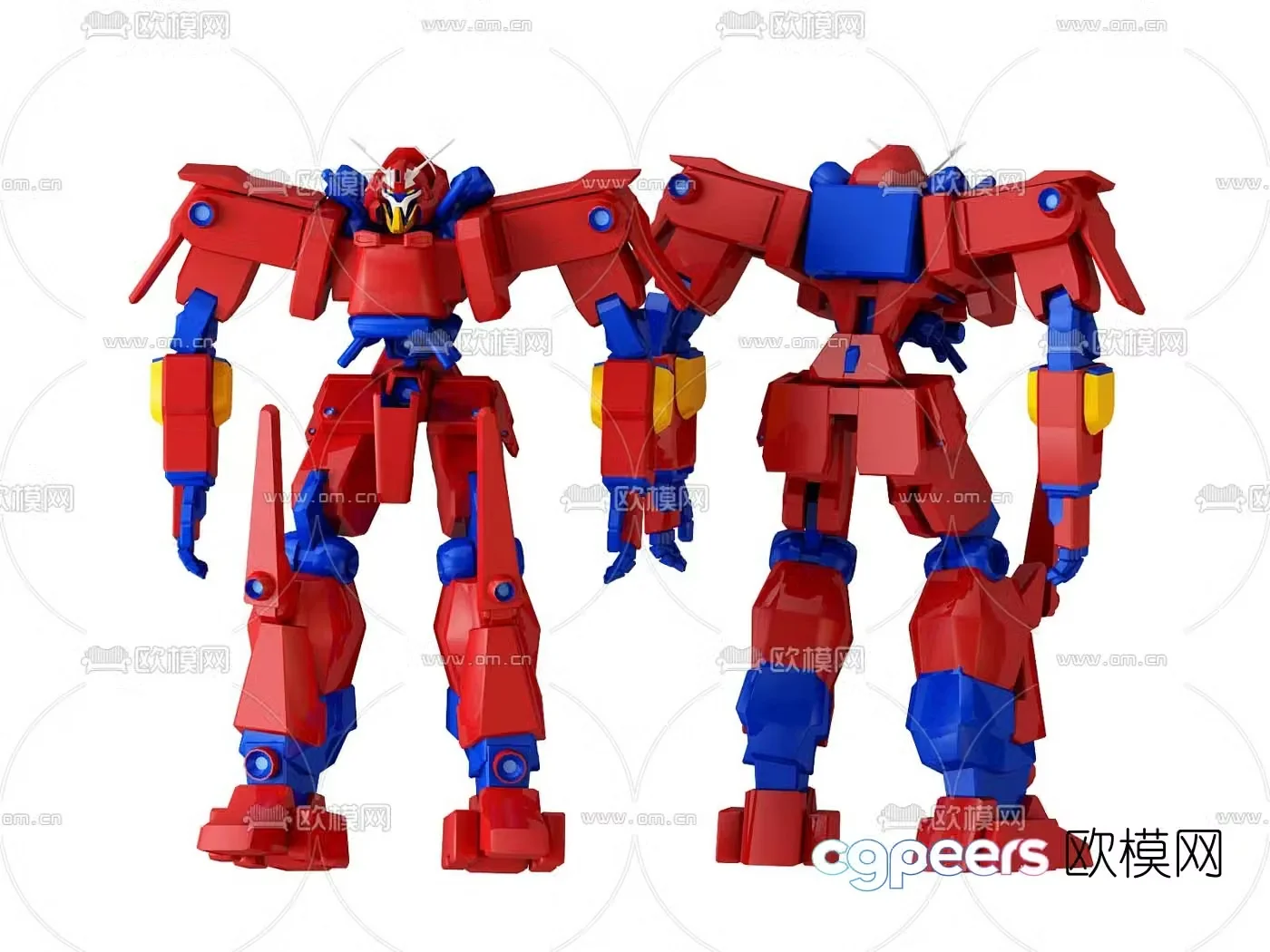 Modern children’s mecha toy 3d model