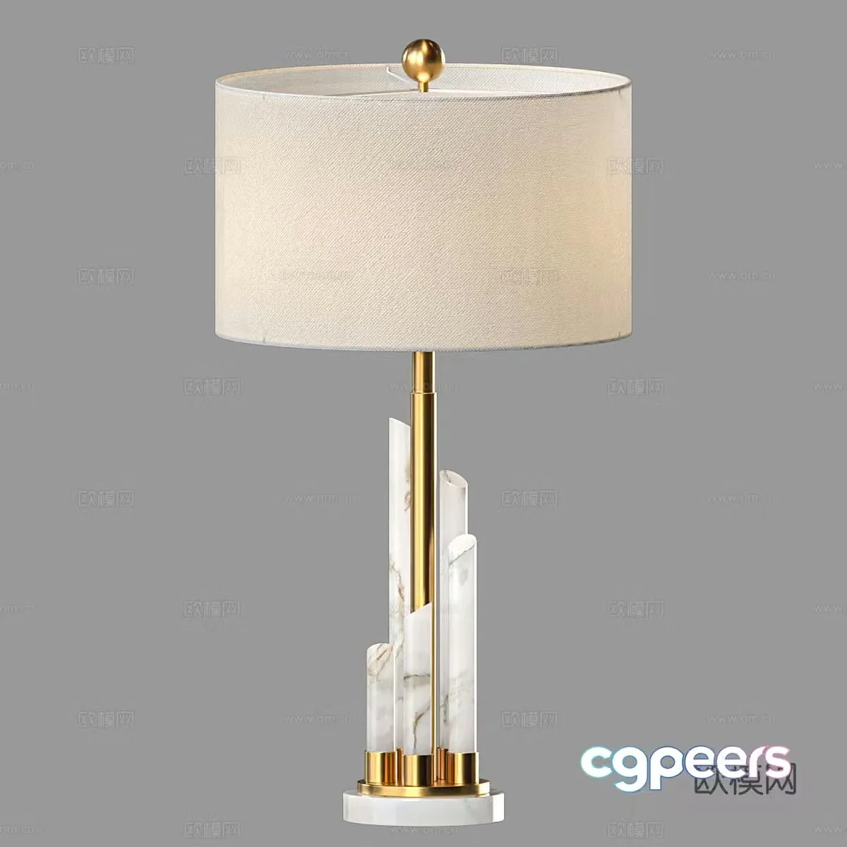 Light luxury table lamp 3D model