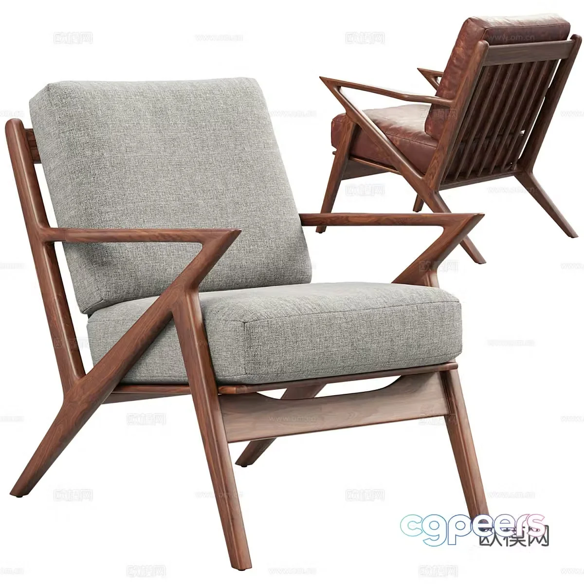 New Chinese Joybird Soto leisure chair 3d model