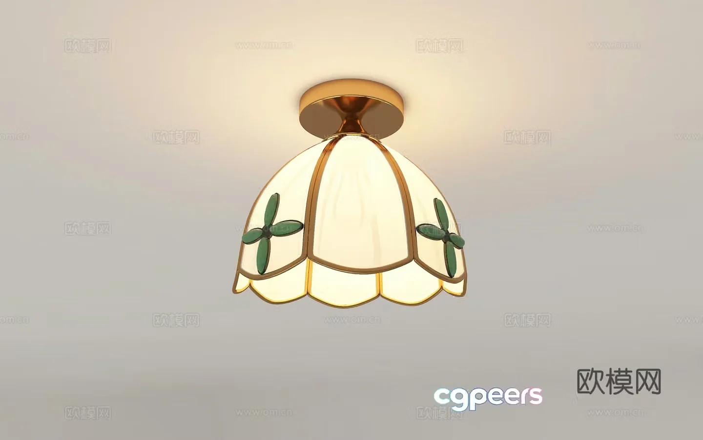 Modern retro aisle lights 3d model