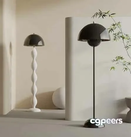 Modern Minimalist Lamp 3D Model – 136 – VRAY Render