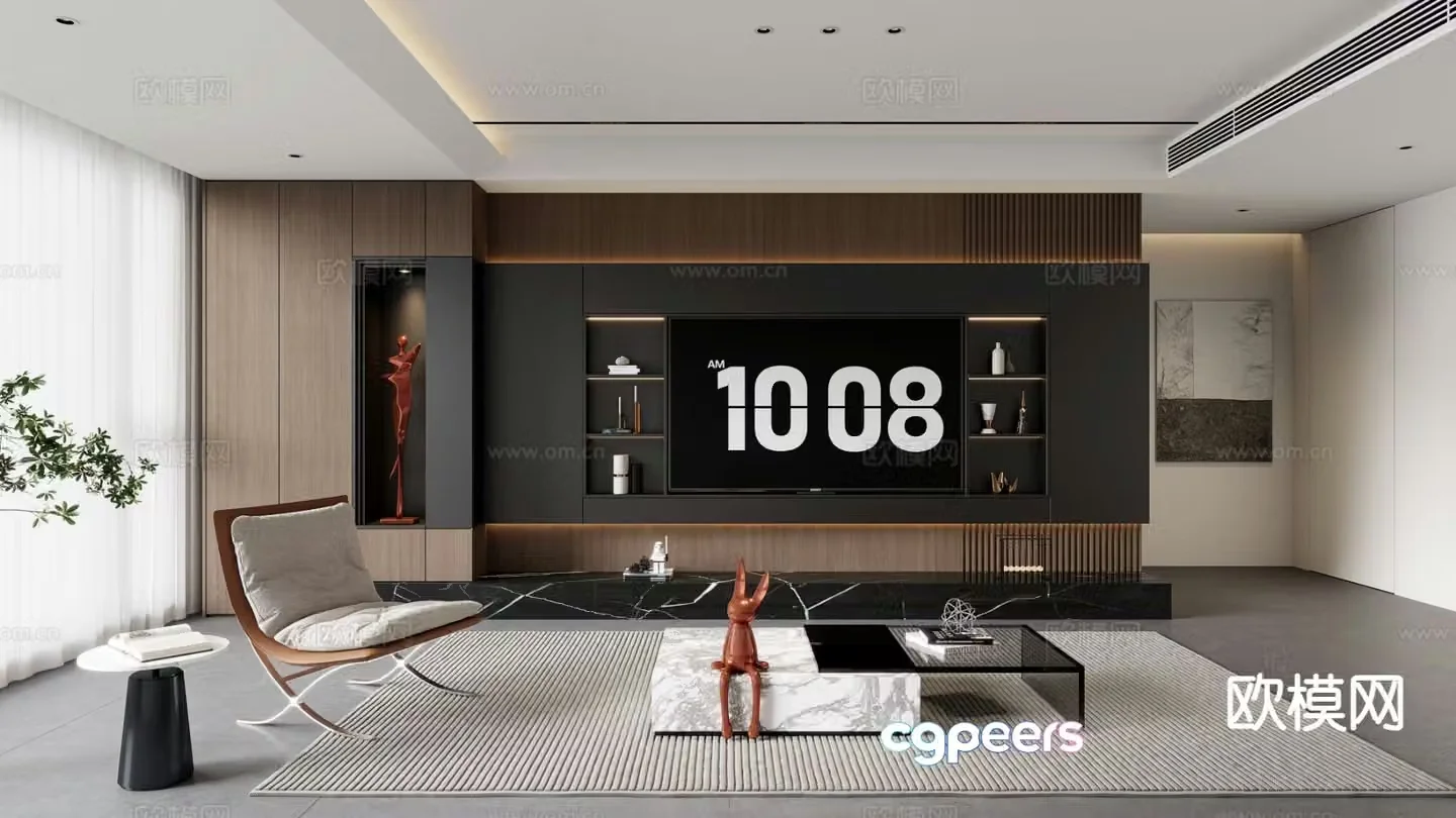 Italian living room 3d model