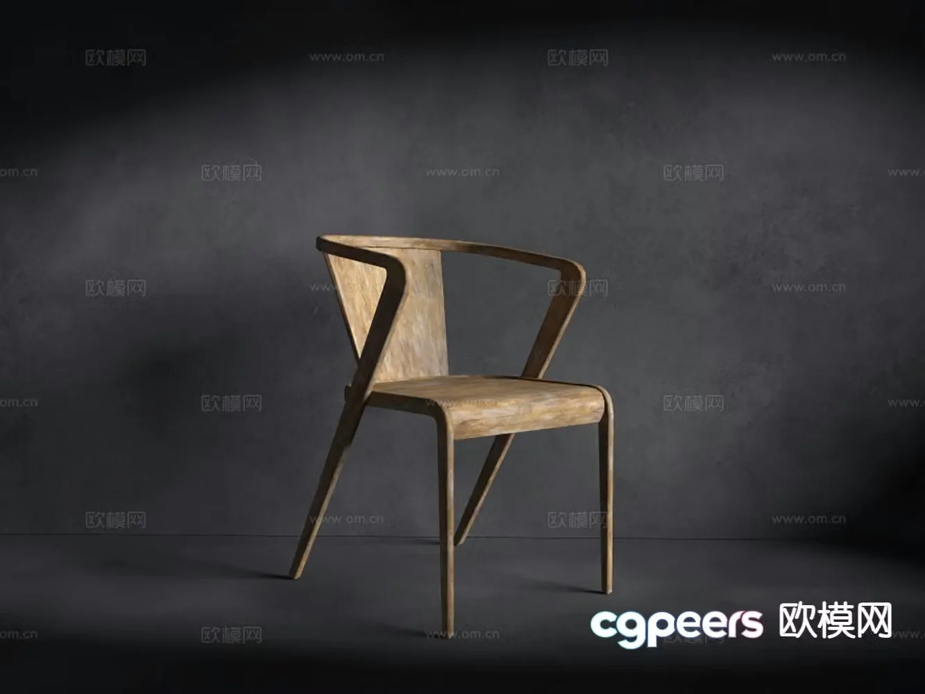 New Chinese dining chair single chair chair 3d model