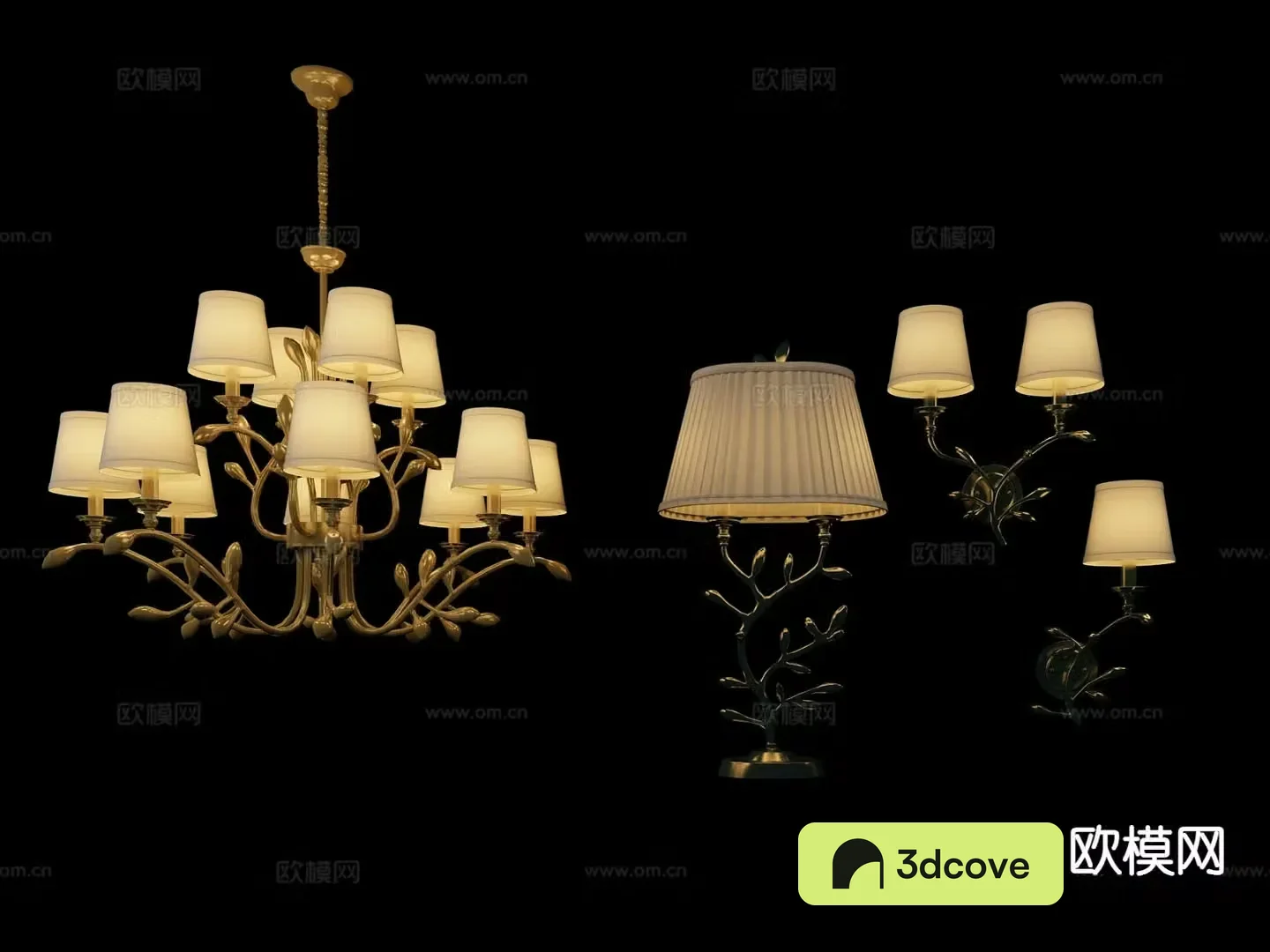 American multi-head chandelier wall lamp
