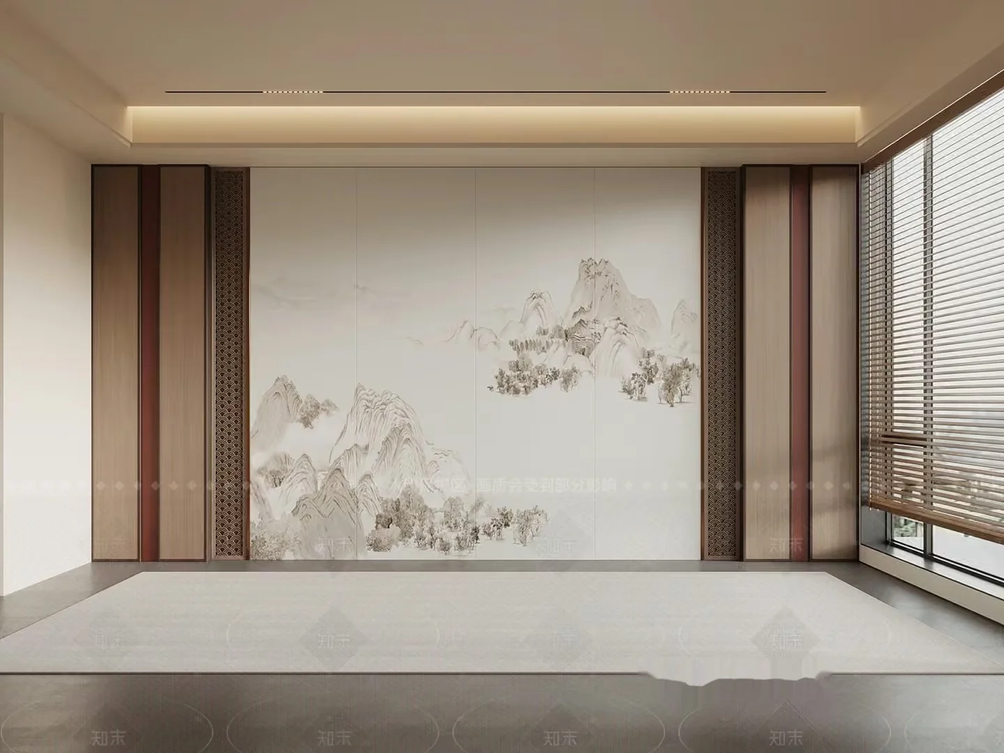 Traditional Asian Room 3D Model – 106 – VRAY Render