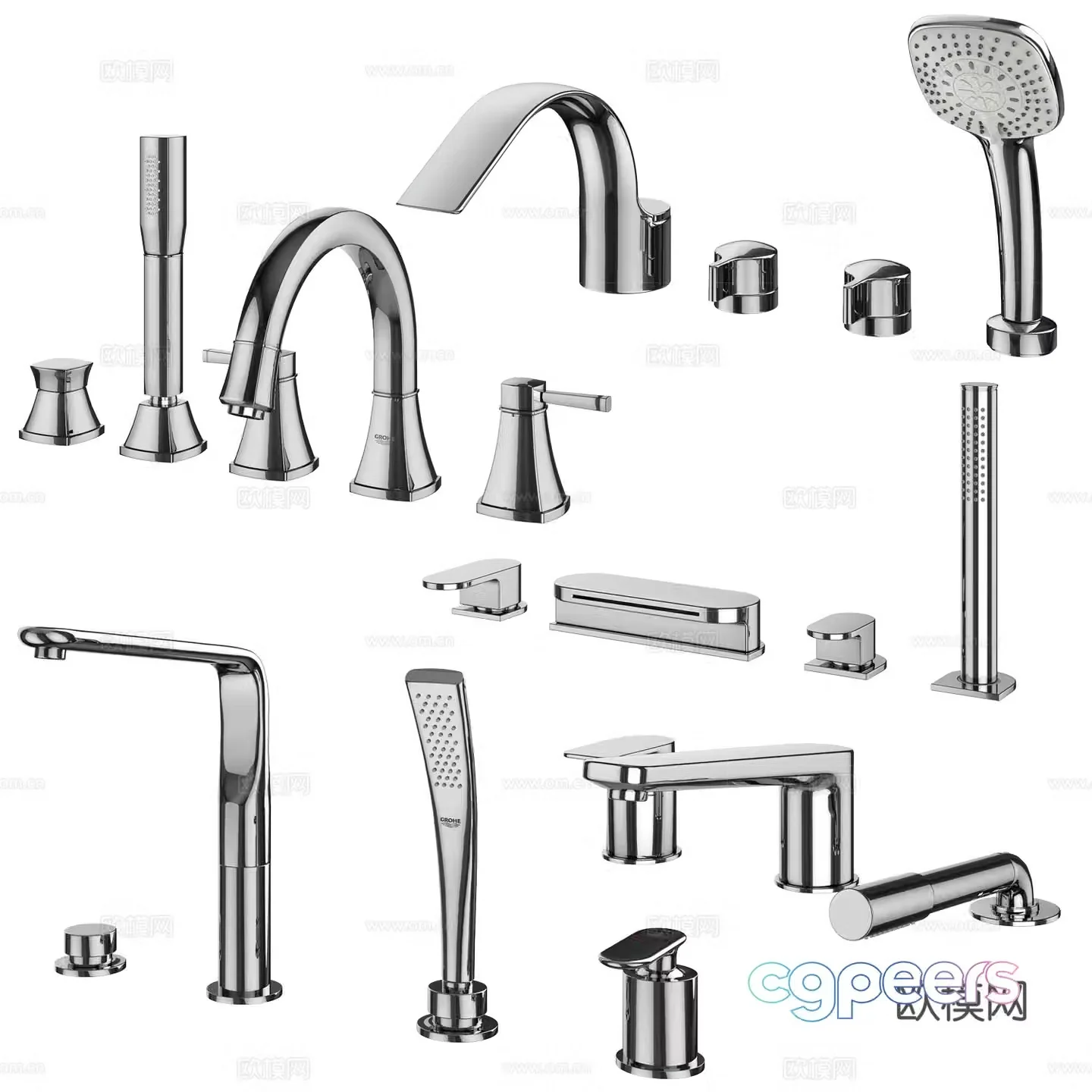 Bathtub faucet 3d model