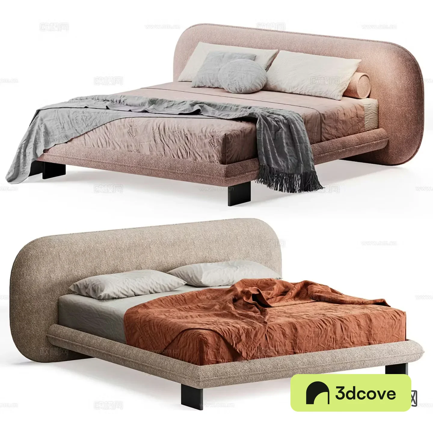Modern double bed