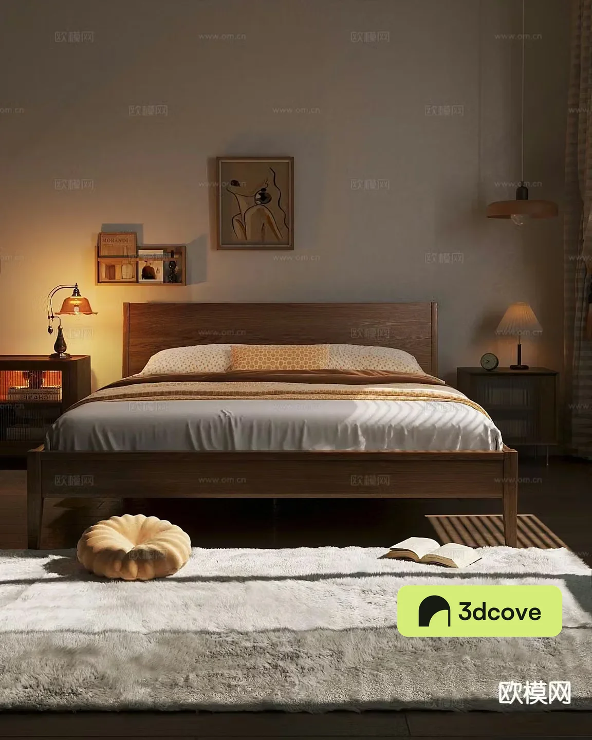 Retro double bed