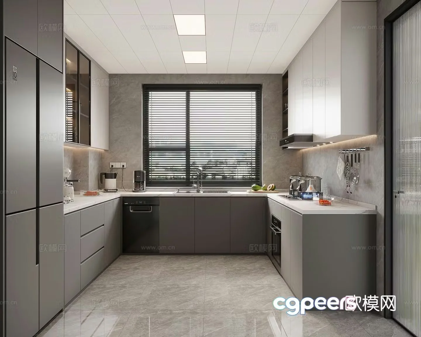 Modern kitchen 3d model