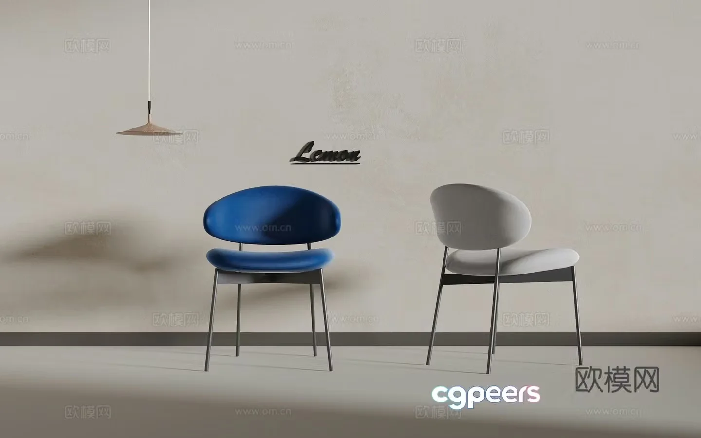 Modern single chair 3d model