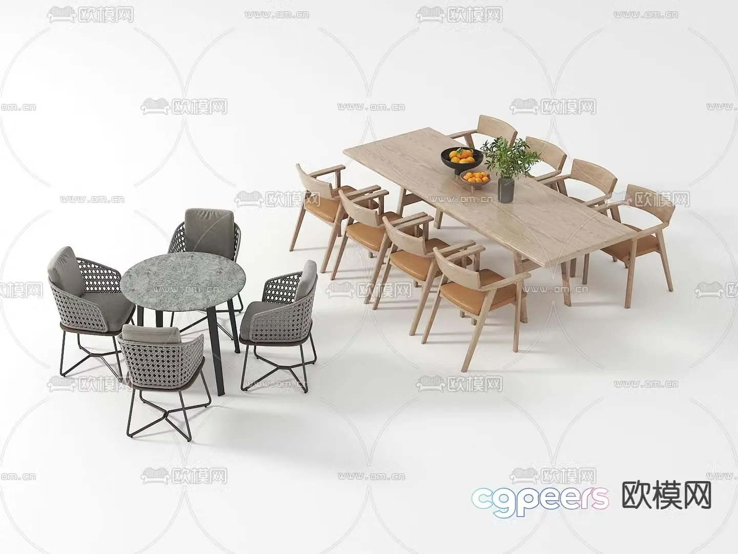Outdoor tables and chairs camping tables and chairs 3d model