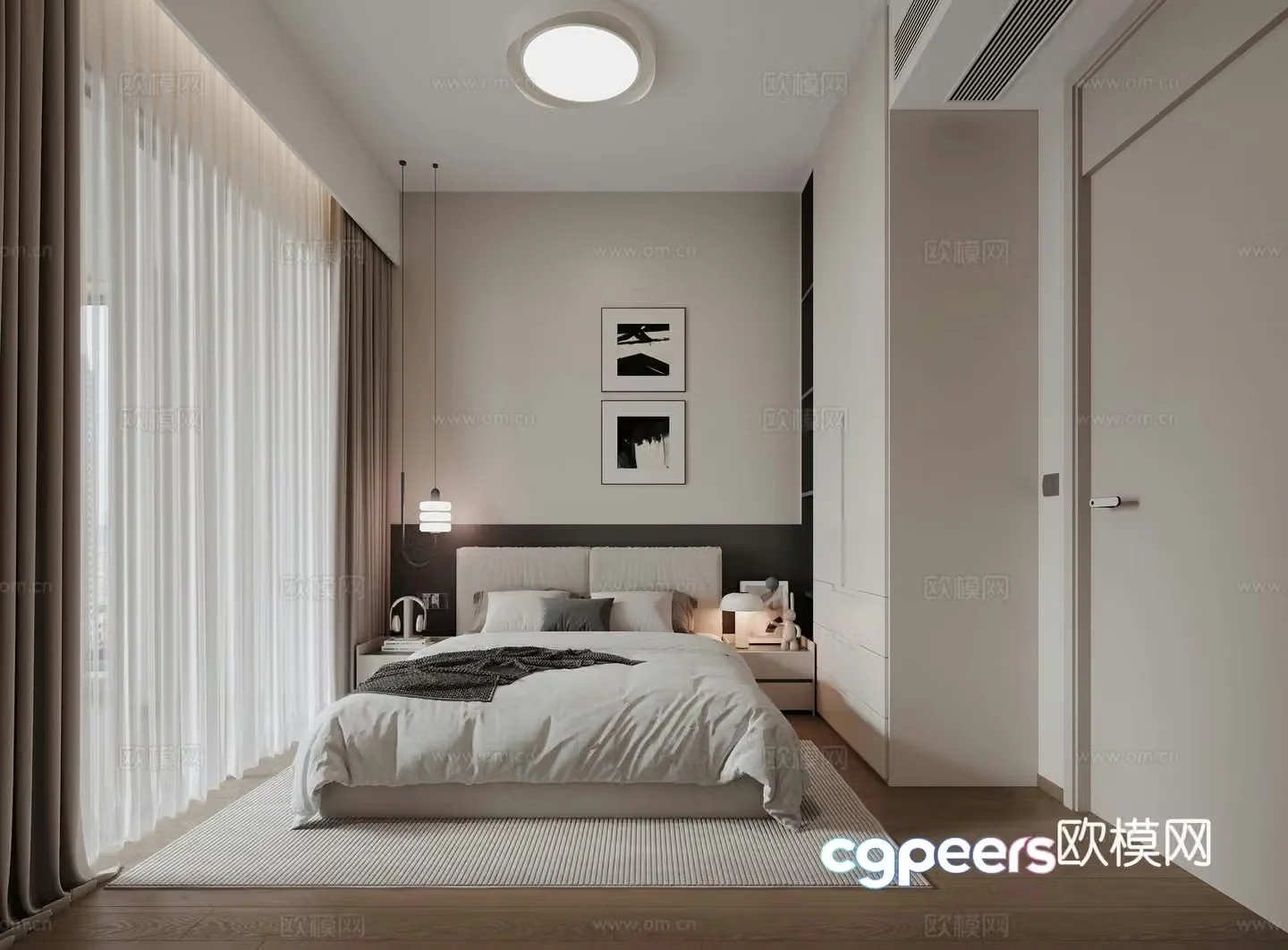 Modern bedroom 3d model