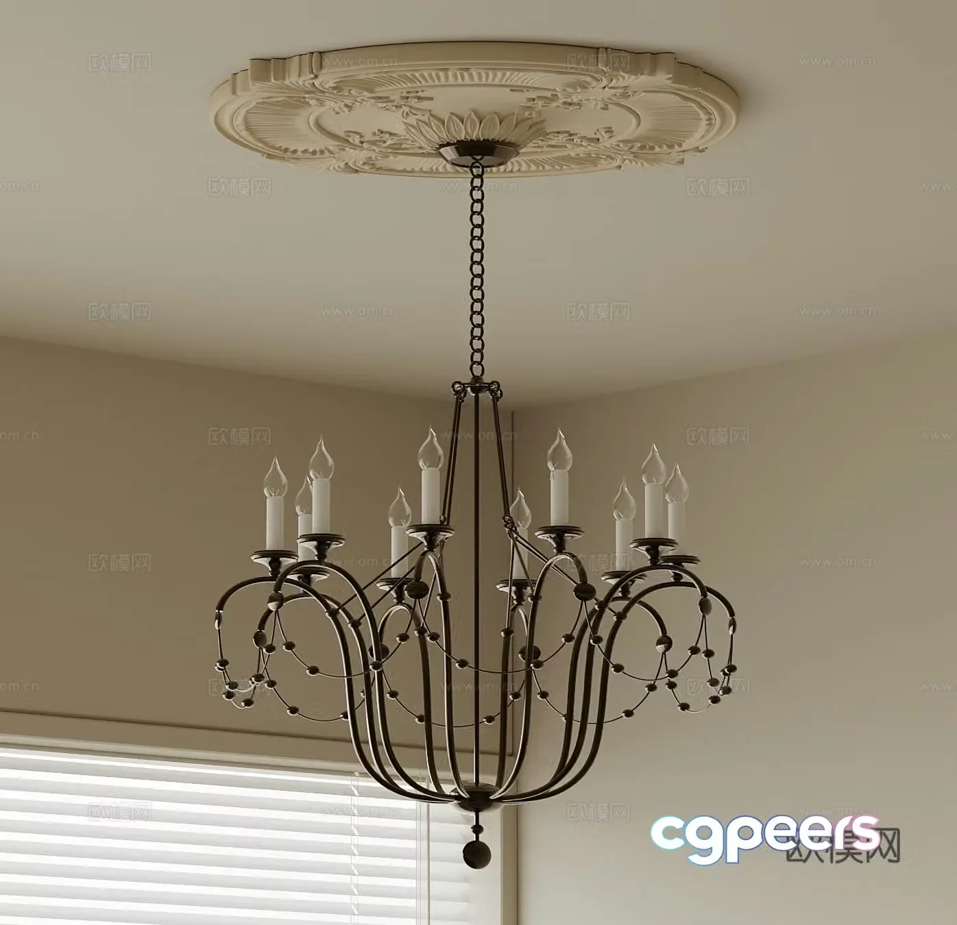 Chandelier French Chandelier 3D Model