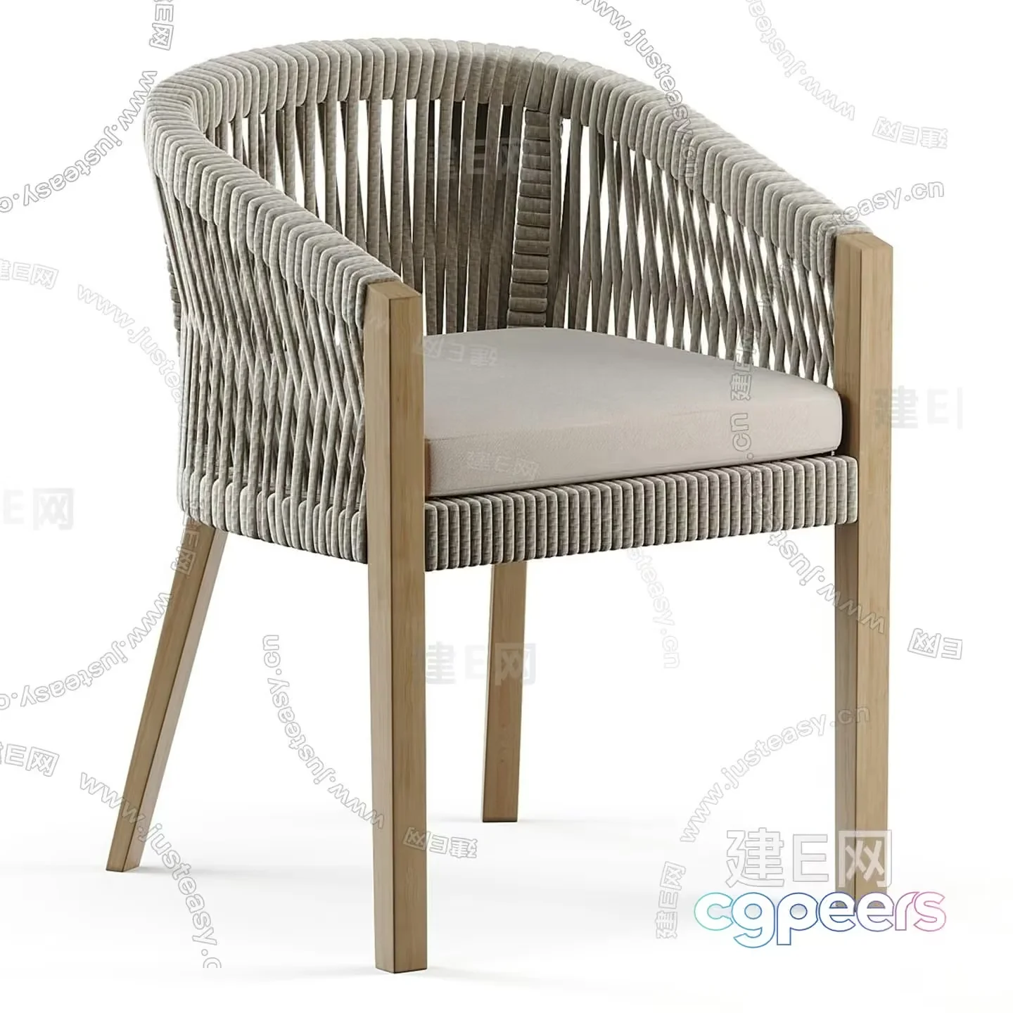 Modern Grey Chair 3D Model – 10346 – VRAY Render