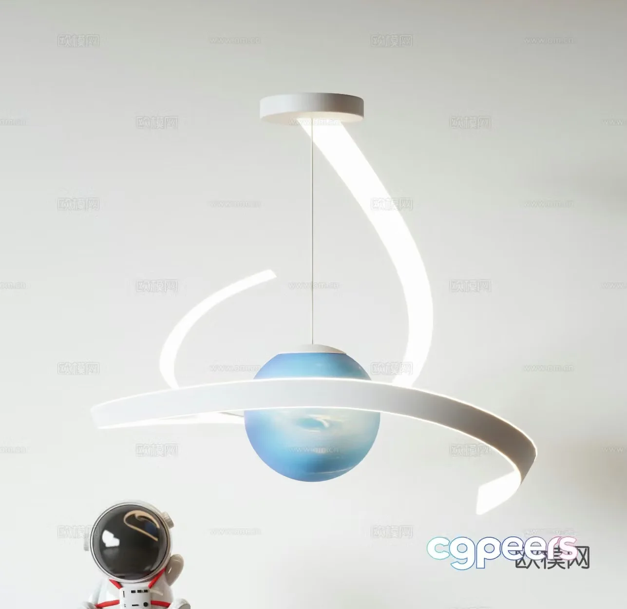 Modern children’s chandeliers 3d model