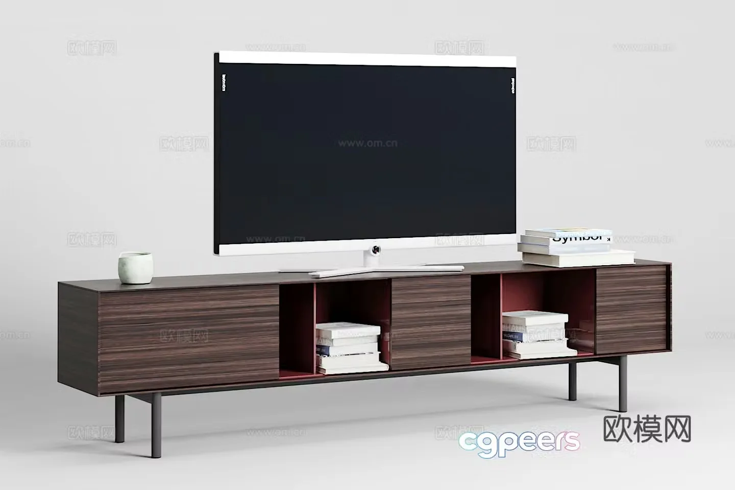 Modern TV cabinet combination 3D model