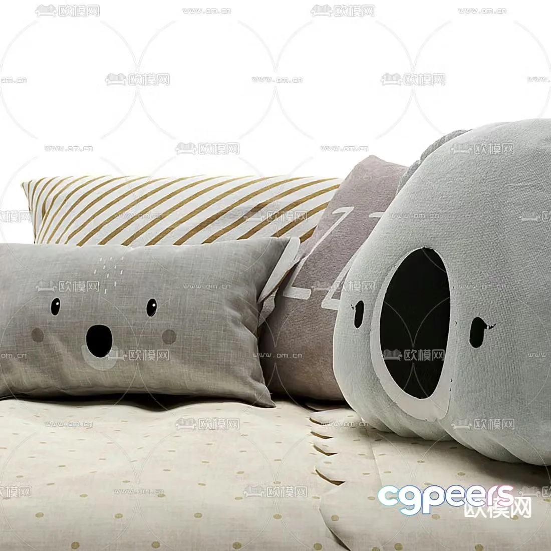Modern children’s bed 3d model
