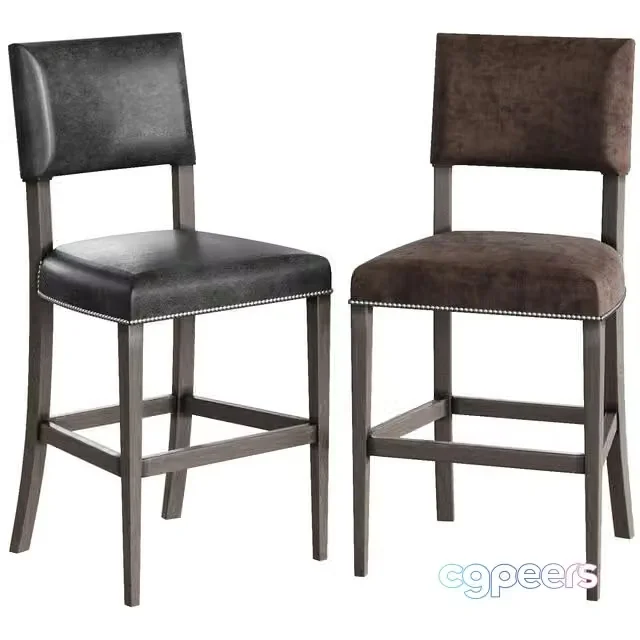 3ds Max Free – BERNHARDT Moore leather bar stool