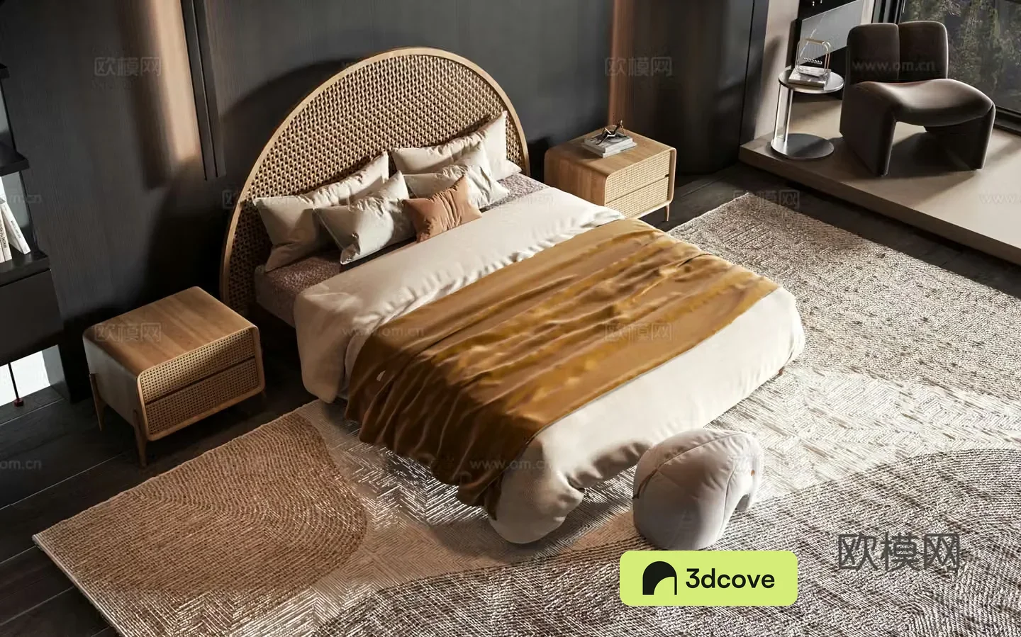 Modern style product bed