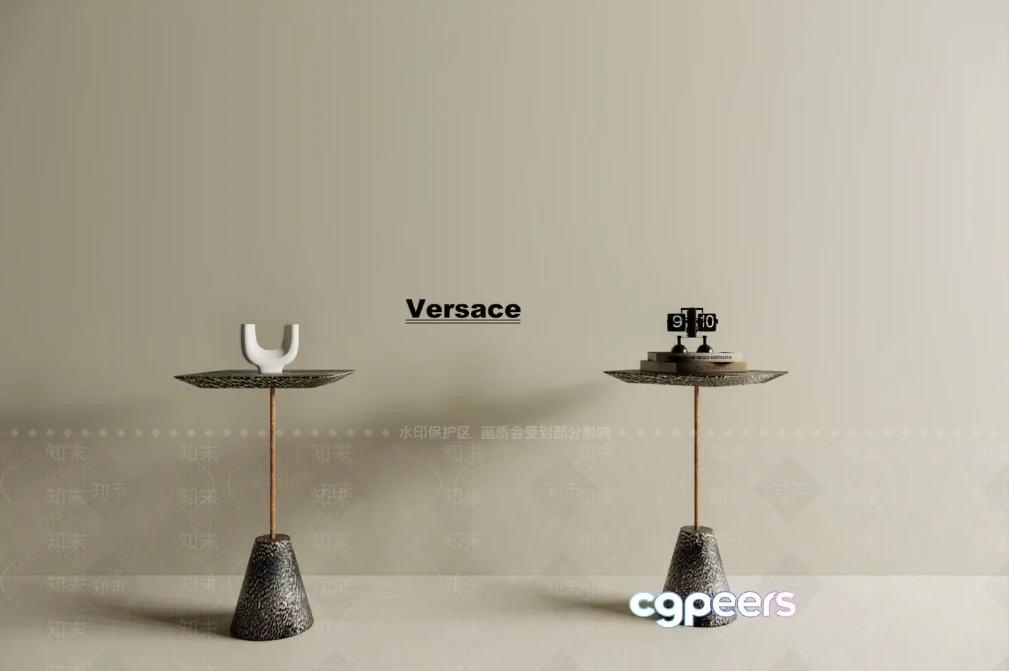 Modern Versace Tables 3D Model – 21878 – VRAY Render