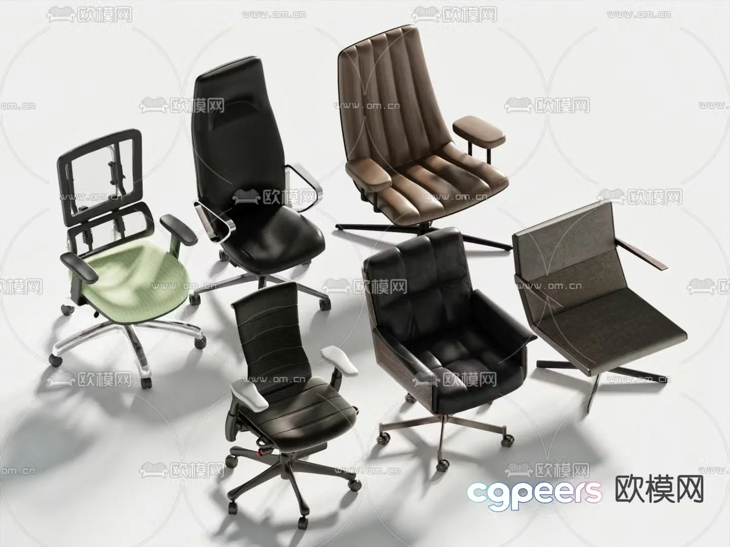 Office chair executive chair boss chair 3d model