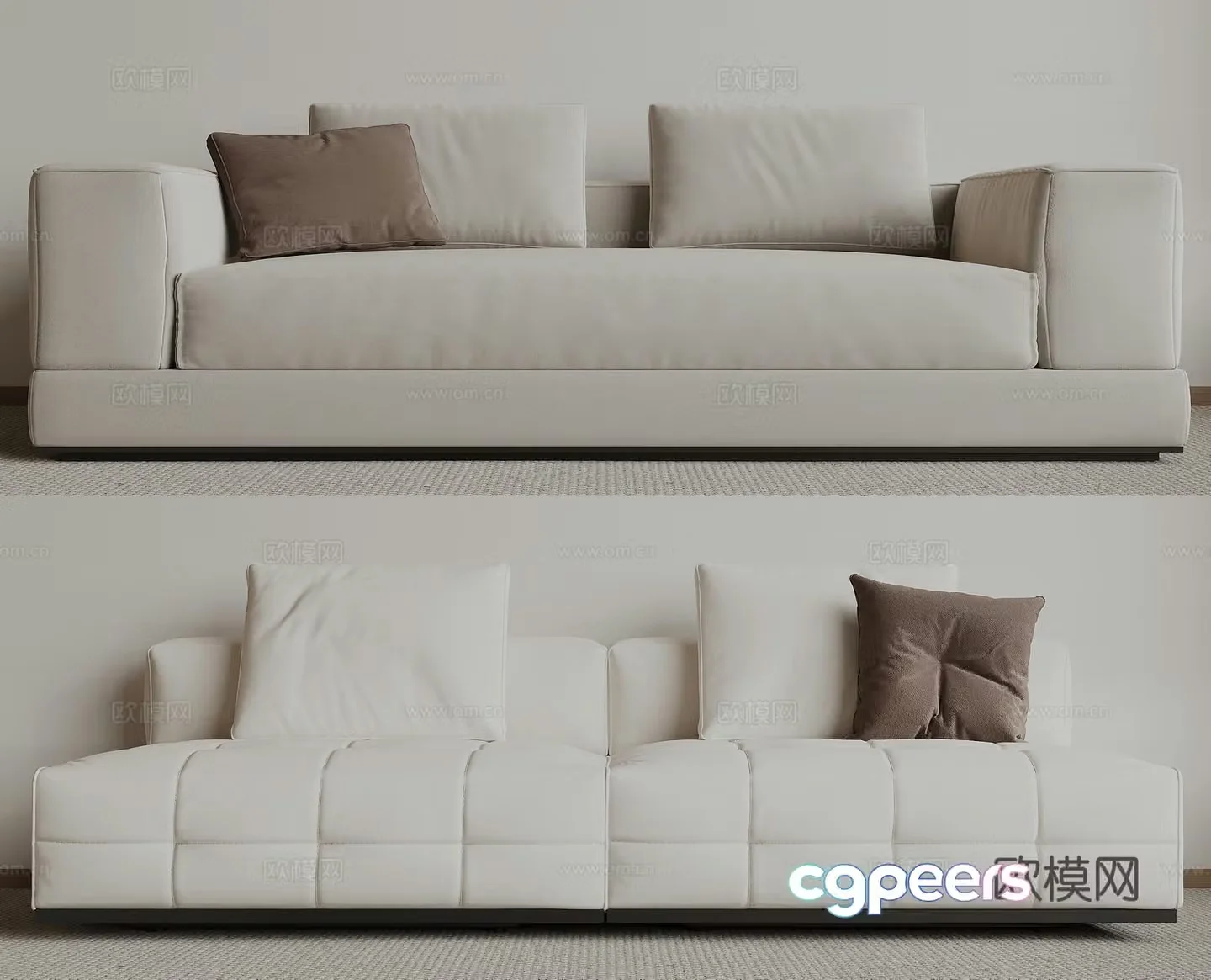 Modern love sofa 3d model
