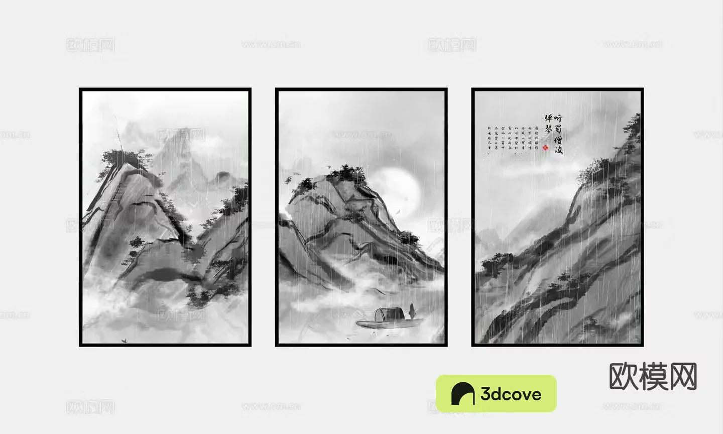Chinese ink painting Zen decorative painting