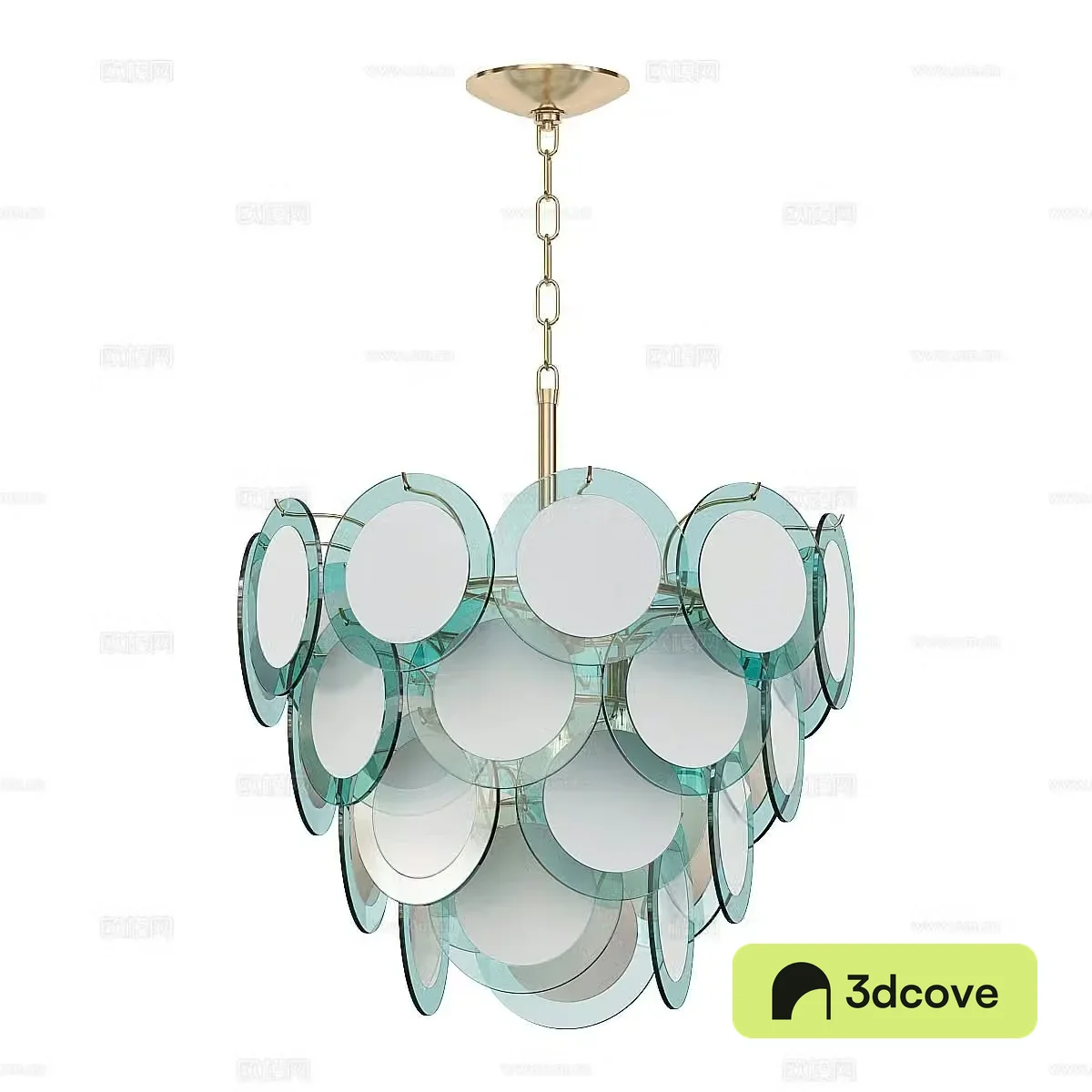 Simple European multi-layer chandelier