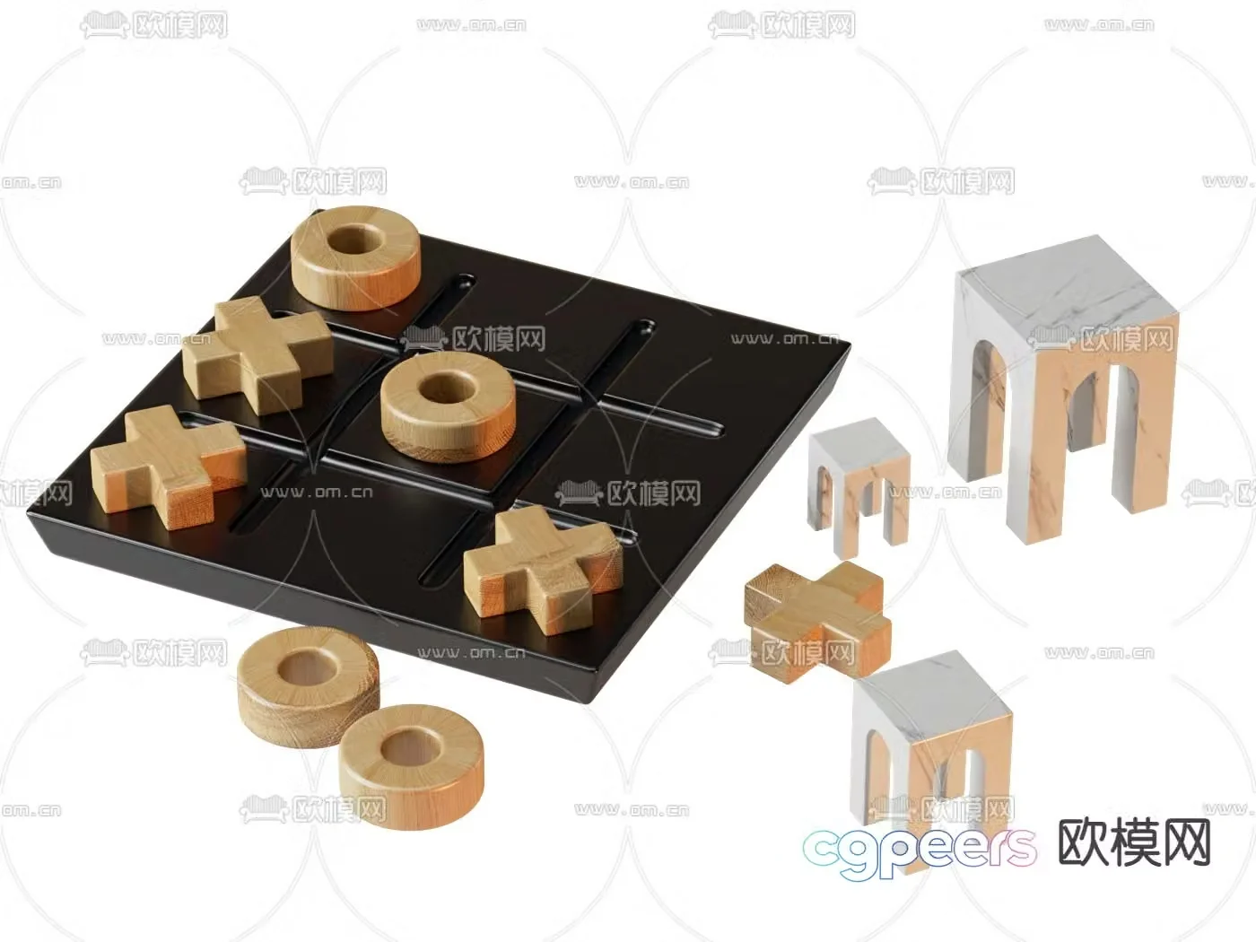 chessboard toy 3d model