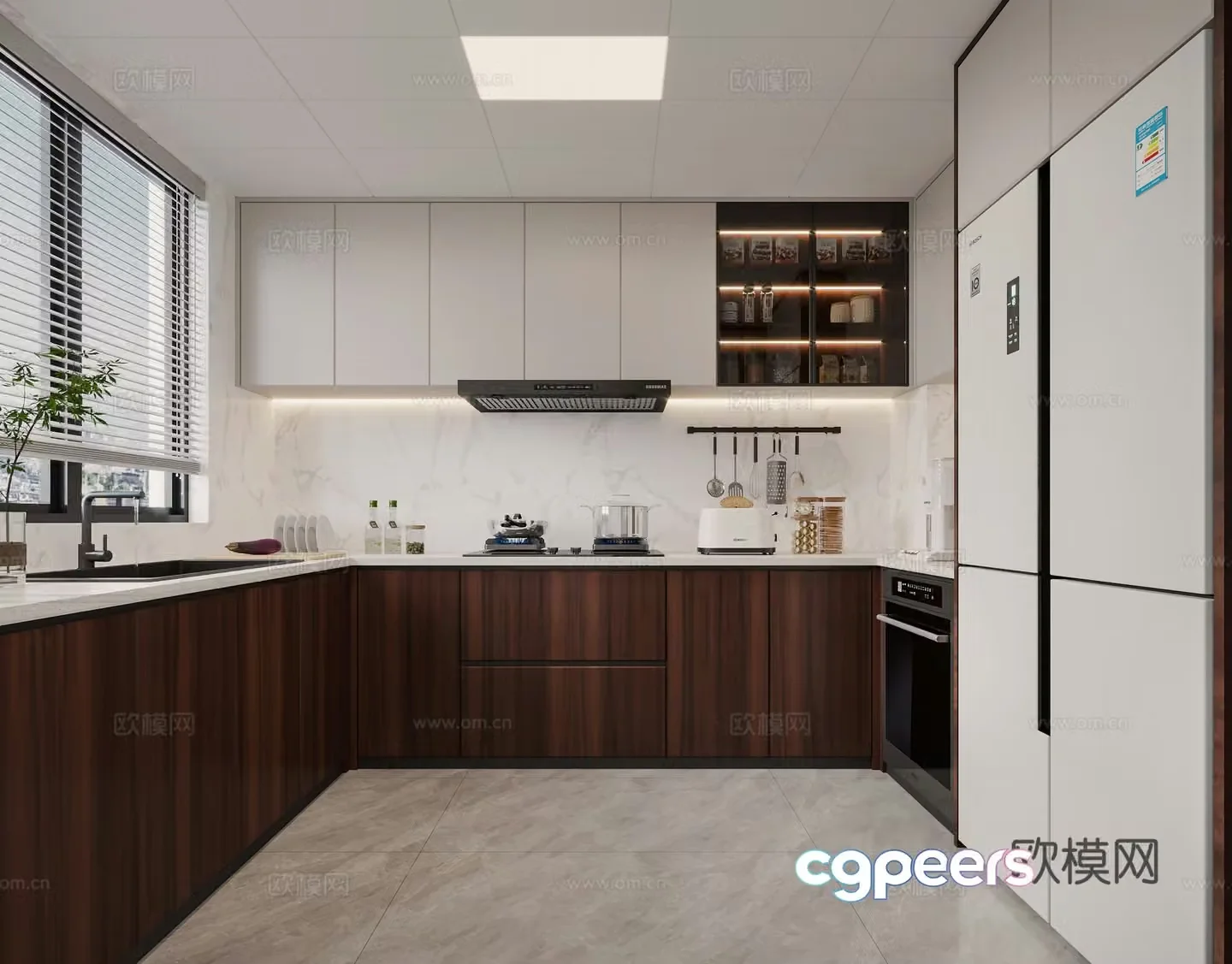 Modern kitchen 3d model