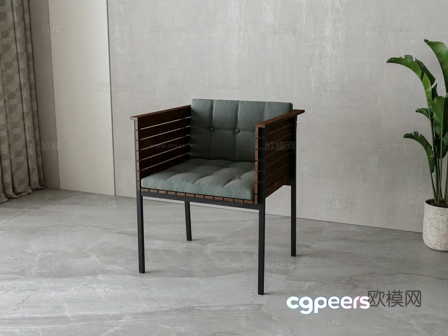 Modern leisure chair 3d model