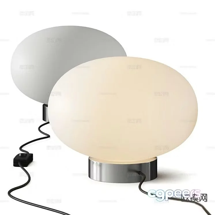 Creative desk lamp spherical desk lamp 3d model
