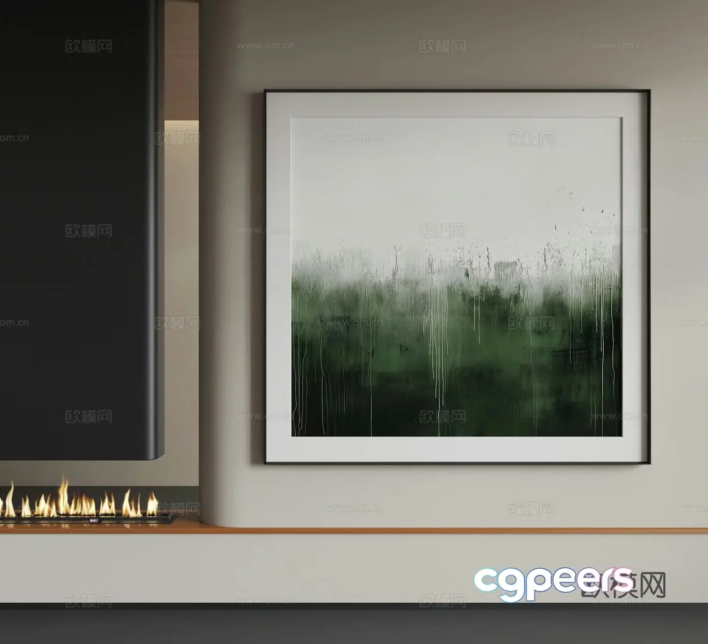 Modern hanging paintings Modern abstract hanging paintings Modern Italian hanging paintings Modern light luxury hanging paintings Modern simple 3D model