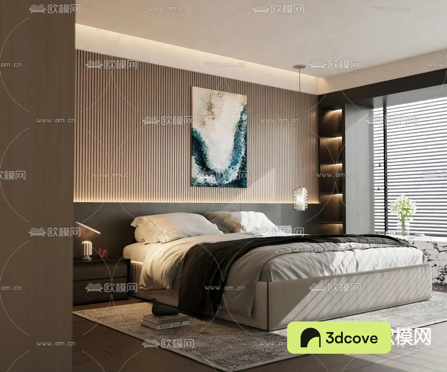 Modern double bed