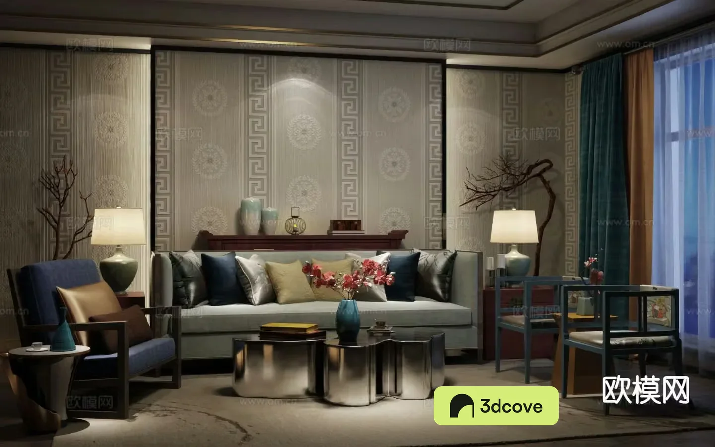 New Chinese style living room