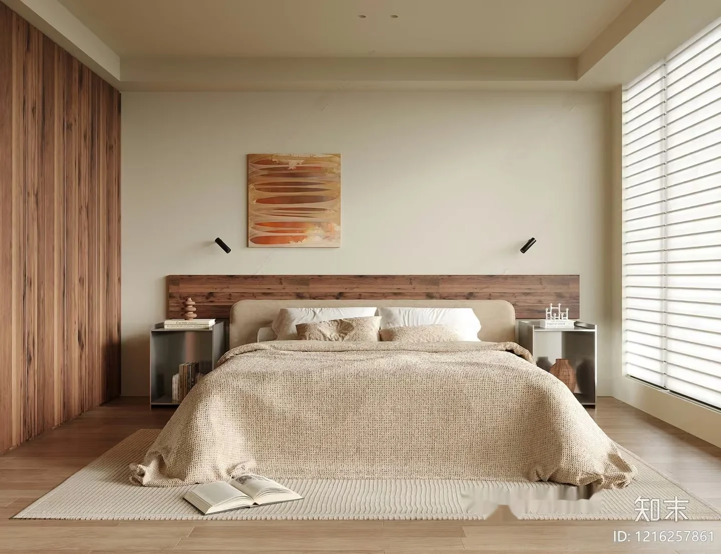 Cozy Bedroom 3D Model – 12594 – VRAY Render
