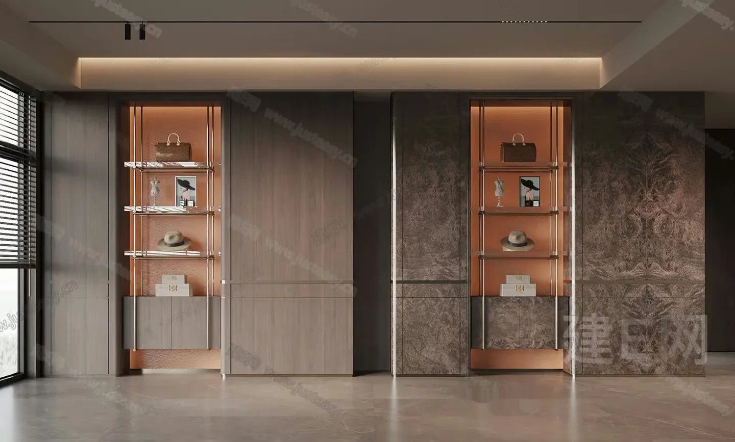 Modern Display Cabinets 3D Model – 978 – VRAY Render