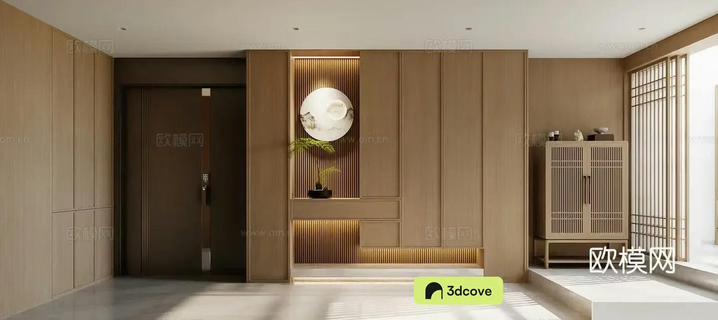 Song’s aesthetics shoe cabinet entrance