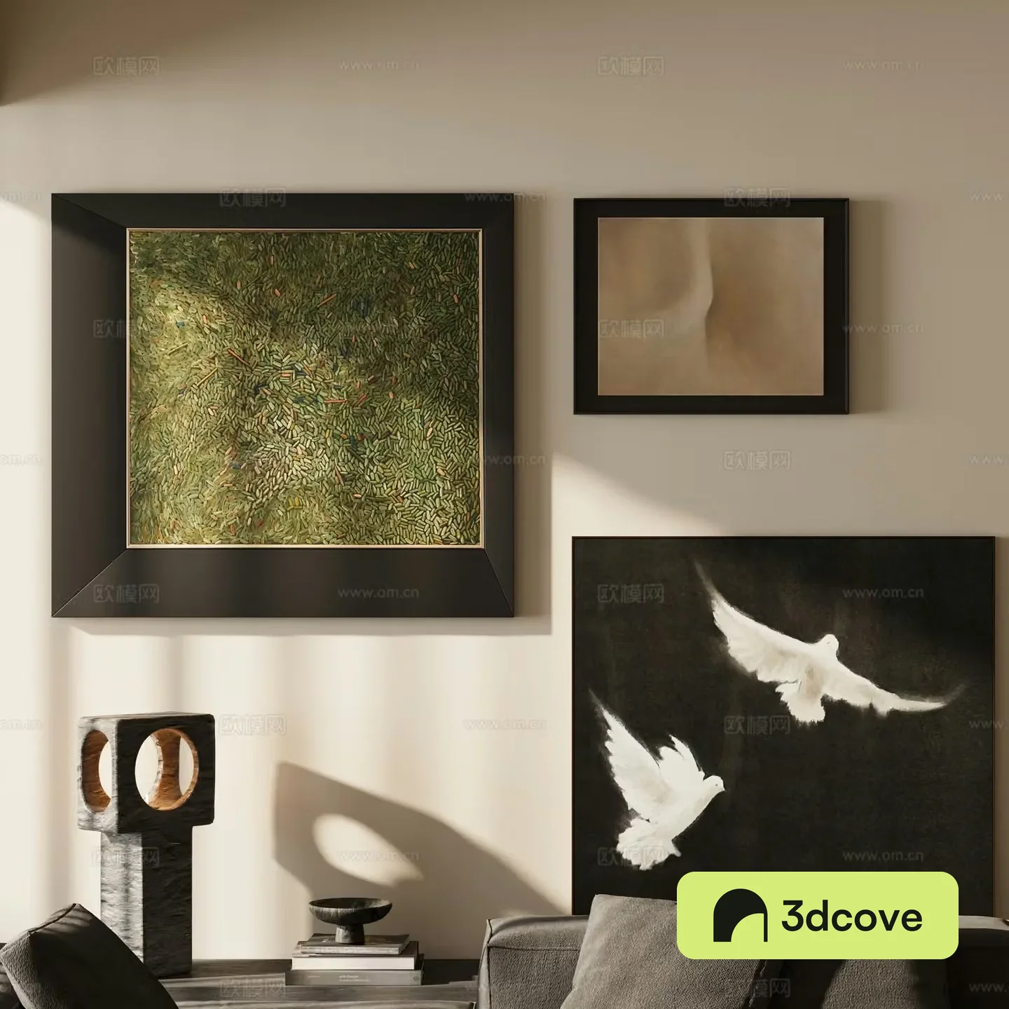ancient decorative painting in modern art