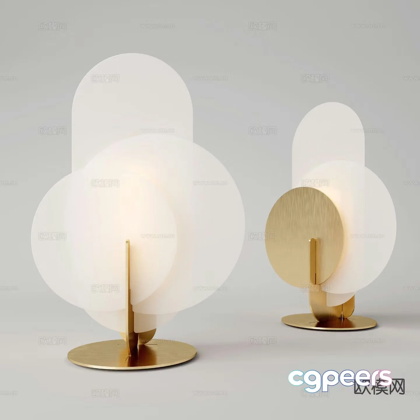 Modern desk lamp 3d model