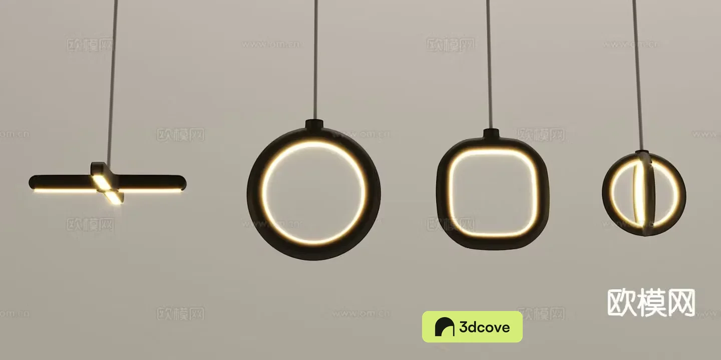 Modern geometric chandelier