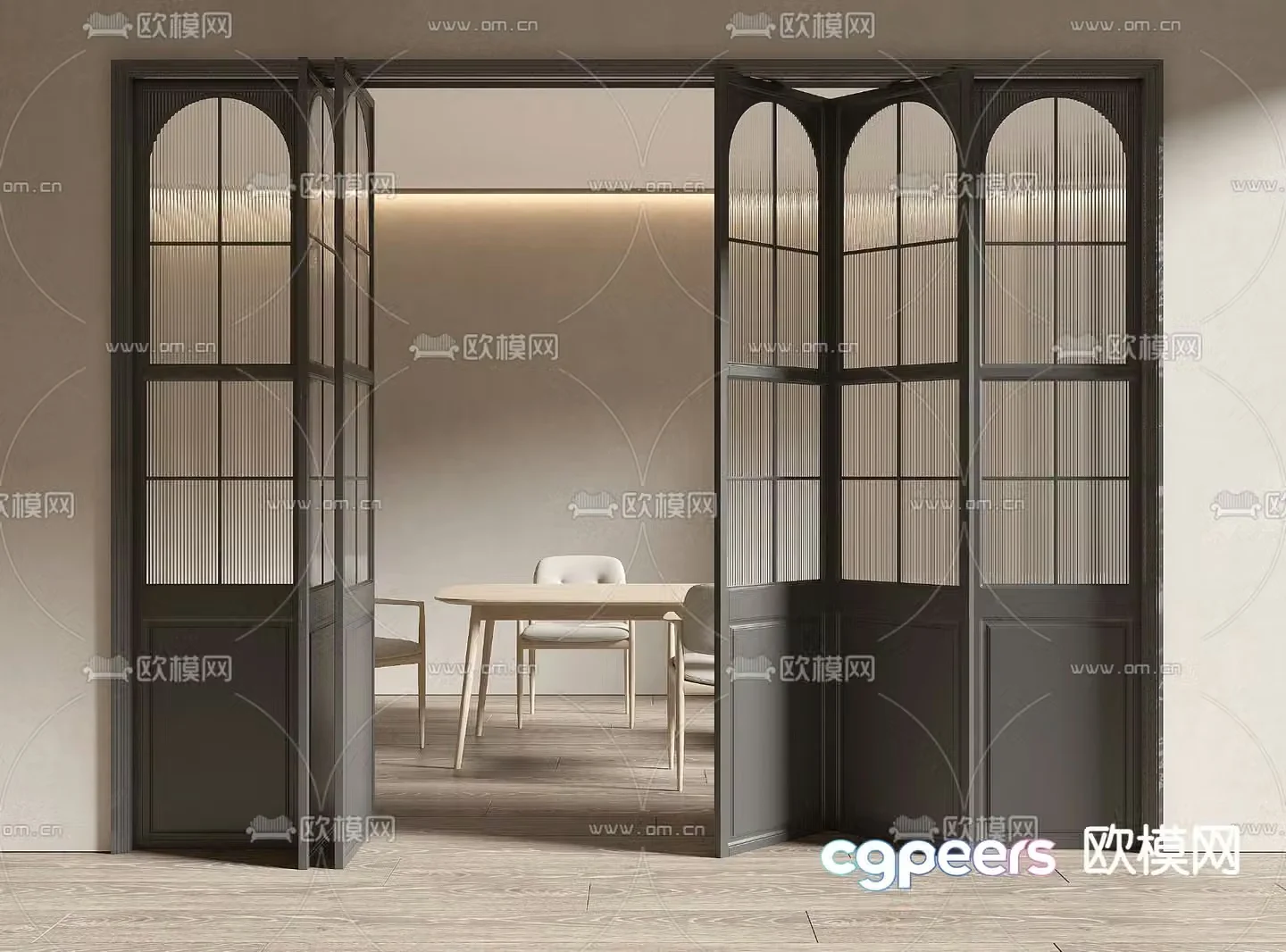 French folding door 3D model