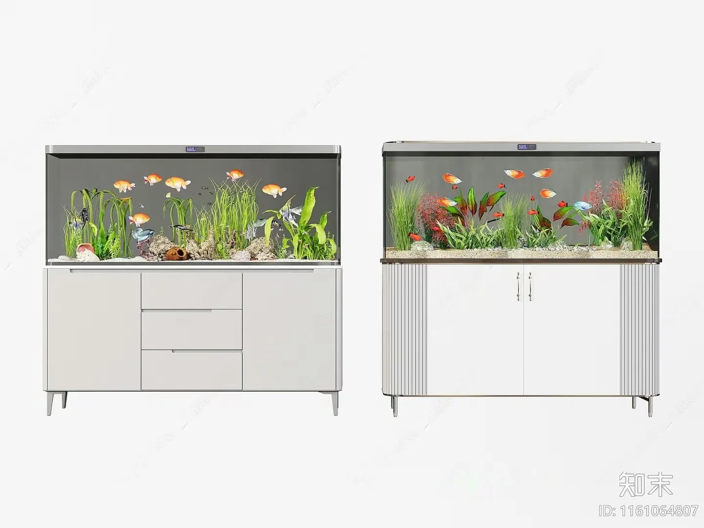 Two Fish Tanks 3D Model – 2909 – VRAY Render